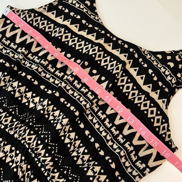 Patrons of Peace Smocked Waist Mini/Midi Dress Medium - Picture 12 of 12